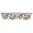 SLV New Tria 2 Faretti Aluminium Grigio | Adatto per 2x GU10 (AR111) 