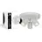 D'Lite Luce da soffitto Trop Metallo Bianca | Adatto per 3x GU10 