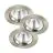 Confezione Multipack 3x Nordlux Faretti Fremont Metallo Grigio 4.5W 345lm 36D - 827 Bianco Molto Caldo | 85mm - IP23- Dimmerabile