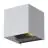 D'Lite Luce Da Parete Elingen Aluminium Argento Up & Down 4.9W 480lm - 830 Luce Calda -  | IP65