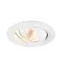 SLV New Tria 68 Faretti Aluminium Bianca Il Giro 8.3W 705lm 38D - 927 Bianco Molto Caldo | Ritaglio 68mm -  Miglior Resa Cromatica - Dimmerabile 